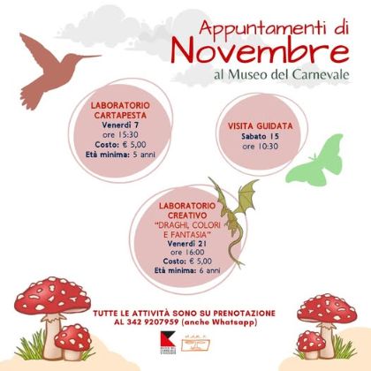 Attività al museo del carnevale