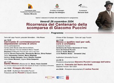 Centenario scomparsa Puccini