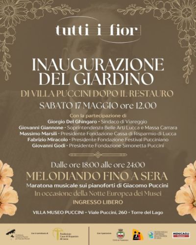 Tutti i Fior - Inaugurazione del Giardino di Villa Puccini
