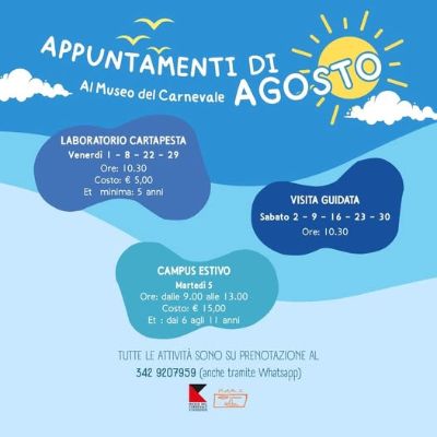 appuntamenti agosto museo del carnevale