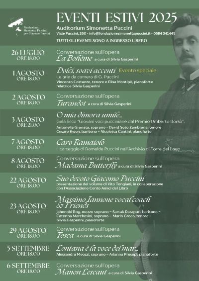 eventi estivi Auditorium Simonetta Puccin