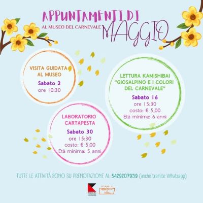 Appuntamenti di maggio al museo del carnevale