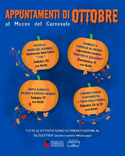 Appuntamenti ottobre al museo del carnevale